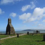 The walk to the ruined church in Cwm yr Eglwys has been named the UK's best.