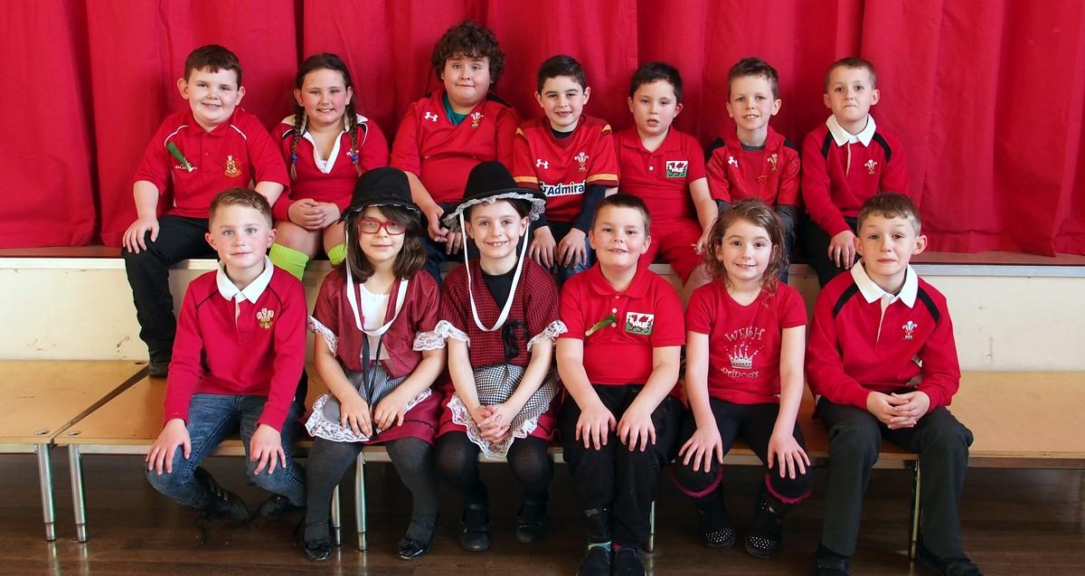 St Francis RC School in Milford Haven wore red for St David's Day 2016.