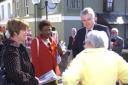 Labour's Mari Rees meets voters in Haverfordwest
