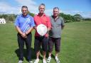 TWO DAY STABLEFORD: Winner for the second year Paul Smith with runners-up Jock Wilson and Scotty Martin. (841281)