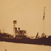 The William Bunce LO482.A Castle Class steel-sided trawler, built in 1917, in South Bank-on-Tees. 275 tons. 125' long.