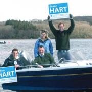 First time voters join Simon Hart as he launches his election campaign
