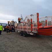The lifeboat launched shortly before 8pm.