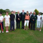 Rosemarket Seniors Captain Day winners. (1013829)