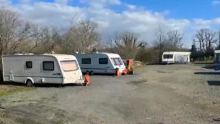 An application by Nicholas Kinahan to keep his caravan site of 20 years was heard by Pembrokeshire planners. Picture: Pembrokeshire County Council webcast.