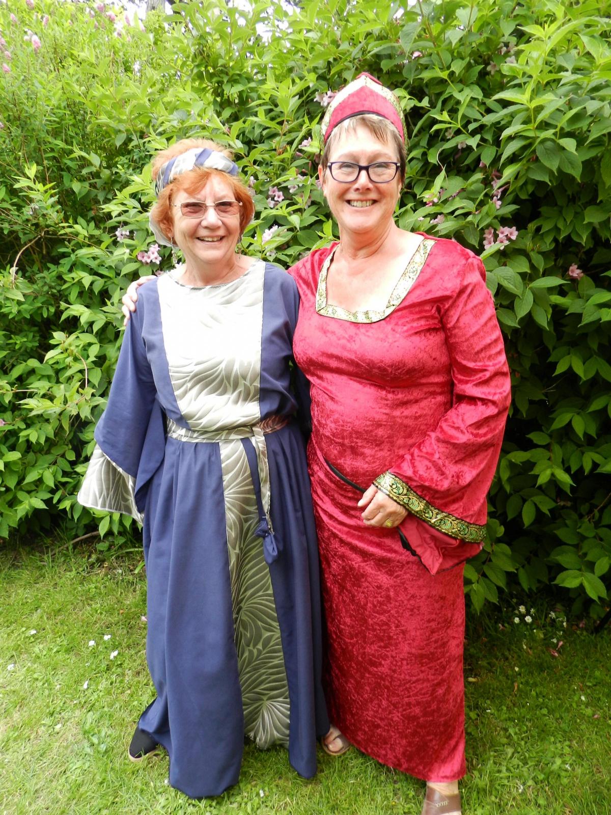 Jennie Darnley and Maureen Molyneux  at Llandstadwell Medieval Fayre, Saturday June 20, 2015. 
PICTURE: Western Telegraph/Milford Mercury