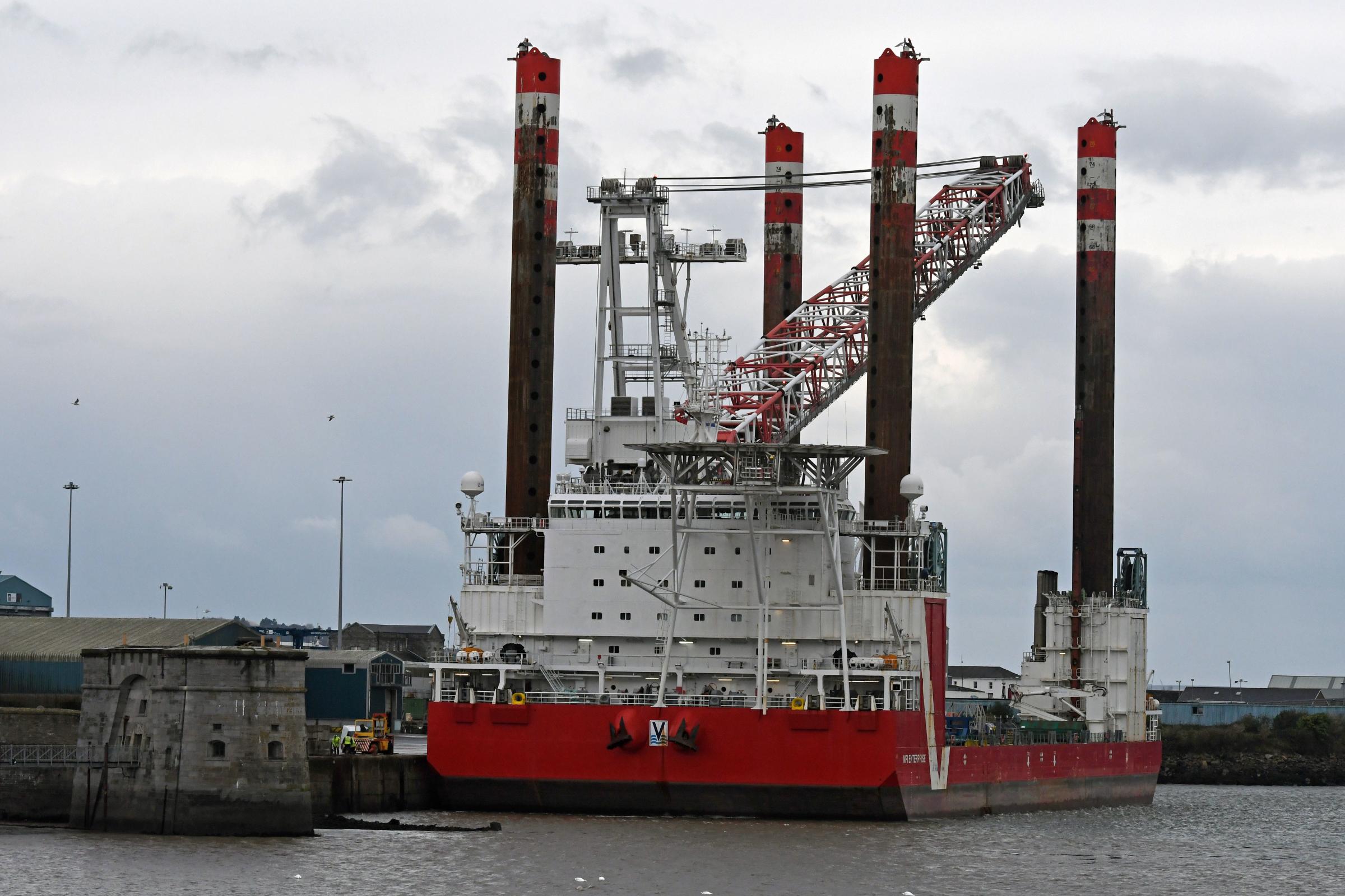 Just what is the giant ship berthed at Pembroke Dock? - Milford Mercury