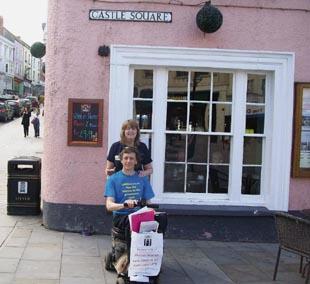 Jayne Crocker and her partner Andrew Barnett on the streets of Haverfordwest gathering support for their LDN Now petition