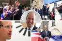 Prince William in Seaham and Newcastle today Pictures: North News and PA
