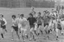 Cross country runners from Magdalen College School in Oxford