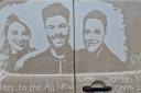 Artist paints Jordan North’s face on back of dirty van