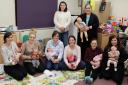 Special Care Baby and Parent Support Group Withybush with Milford Haven mother Melanie Rossiter (far right) and daughter Alice.