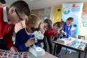 pupils enjoy the Science Aglow event at Milford Haven School.