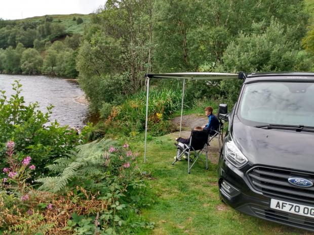 Milford Mercury: The Ford Nugget during a family holiday