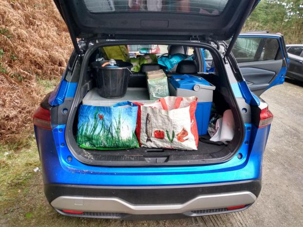 Milford Mercury: All the essentials for a weekend at the rall packed into the boot
