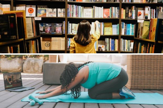 Milford Mercury: Home workouts and book recommendations (Canva)
