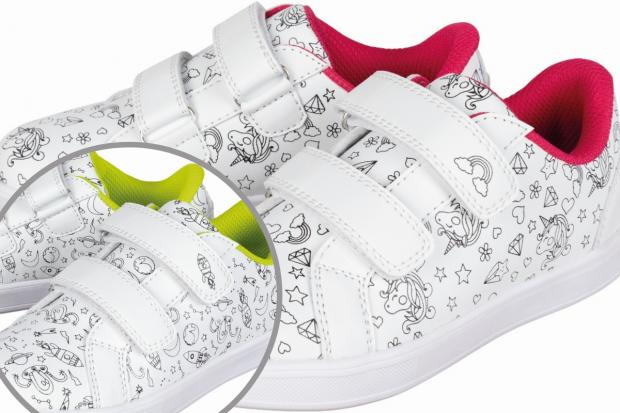 Milford Mercury: Colour-In Trainers (Lidl/Canva)