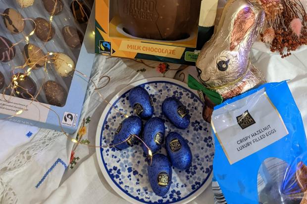 Milford Mercury: Hazelnut filled eggs and hazelnut chocolate rabbits from Aldi.