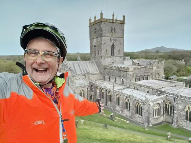 Milford Mercury: Timmy at St David's Cathedral. Picture: Timmy Mallett