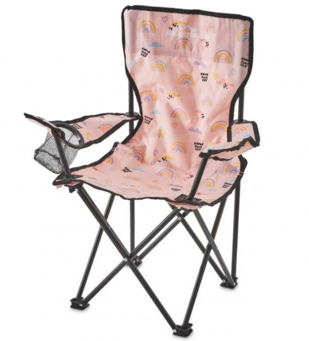 Milford Mercury: Children’s Rainbow Camping Chair (Aldi)