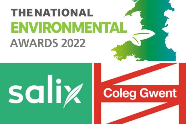 Salix Finance and Coleg Gwent are backing this year's Environmental Awards having both won last year