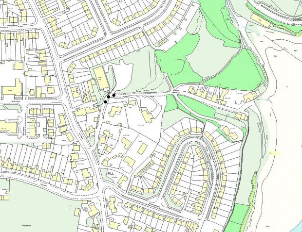 Milford Mercury: A Pembrokeshire County Council map showing the affected area