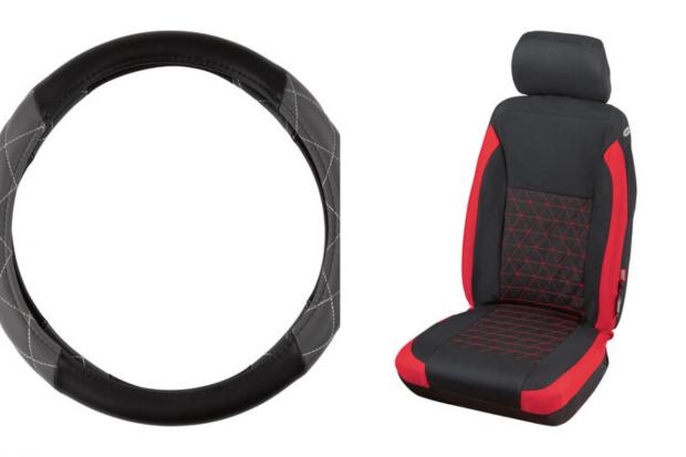 Milford Mercury: Steering Wheel Cover and Car Seat Cover (Lidl/Canva)