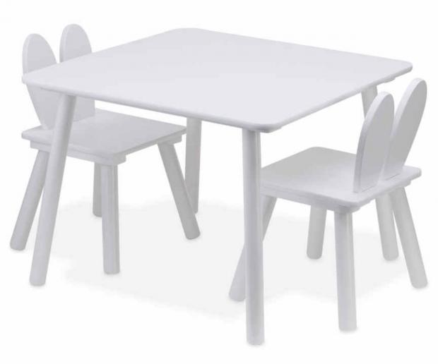 Milford Mercury: Kids’ Wooden Table and Chairs Set (Aldi)