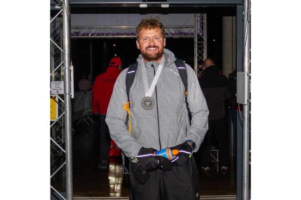 Dan Allerton, who has completed a gruelling 100-mile run to help sick children's dreams come true