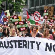Protesters angry about Government cuts will come together in London this weekend.