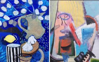 Work by Susan Sands (left) and Barry Cooper features in the auction