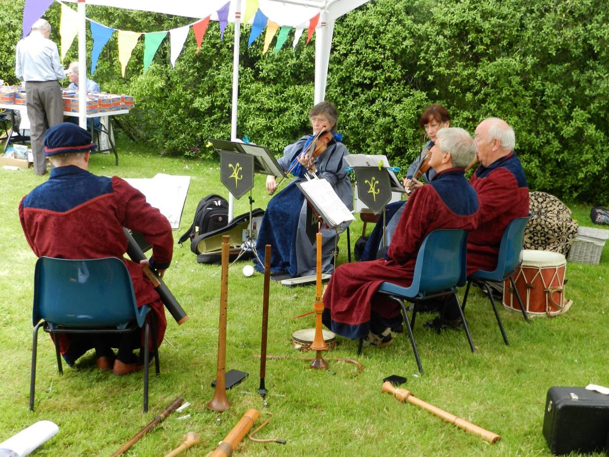 Members of La Volta Early Music Group at Llandstadwell Medieval Fayre, Saturday June 20, 2015. 
PICTURE: Western Telegraph/Milford Mercury 