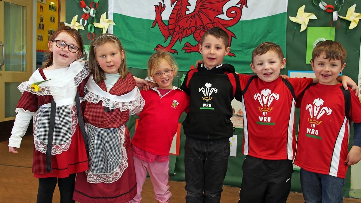 Happy St David's Day from pupils at Hakin Community School.