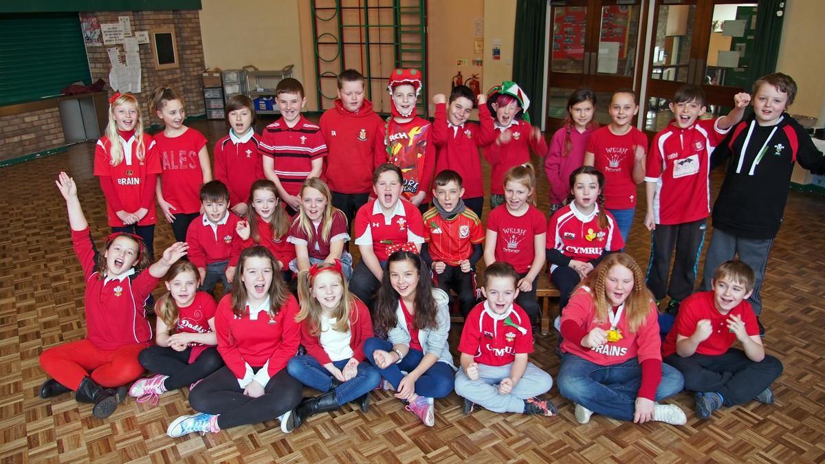 Happy St David's Day from pupils at Hakin Community School.